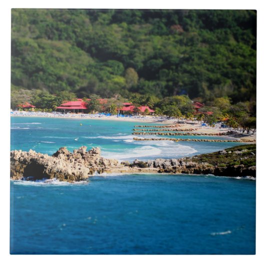 Tranquil Island Paradise Labadee Haiti Tegeltje (Voorkant)