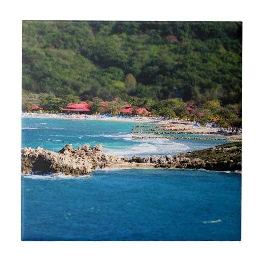 Tranquil Island Paradise Labadee Haiti Tegeltje (Voorkant)