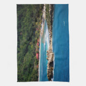 Tranquil Island Paradise Labadee Haiti Theedoek (Verticaal)