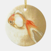 Tranquil Japanse goudvis Keramisch Ornament (Voorkant)