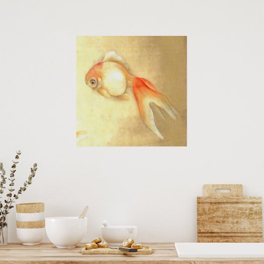 Tranquil Japanse goudvis Poster (Keuken)