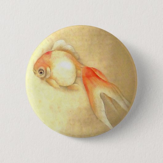 Tranquil Japanse goudvis Ronde Button 5,7 Cm (Voorkant)
