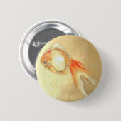 Tranquil Japanse goudvis Ronde Button 5,7 Cm (Voorkant /achterkant)