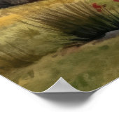 Tranquil Japanse herfst vijver Poster (Hoek)