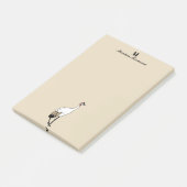 Tranquil Japanse kranen & Gingko laat persoonlijk Post-it® Notes (Schuin)