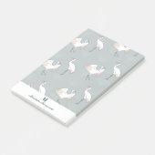 Tranquil Japanse kranen & Gingko laat persoonlijk Post-it® Notes (Schuin)