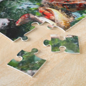 Tranquil Japanse tuin Jigzaag Puzzle Legpuzzel (Zijkant)