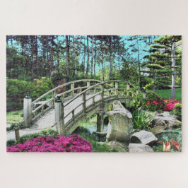 Tranquil Japanse tuin Jigzaag Puzzle Legpuzzel