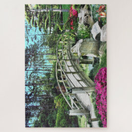 Tranquil Japanse tuin Jigzaag Puzzle Legpuzzel