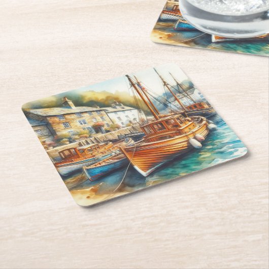 Tranquil Kartonnen Onderzetters (Schuin)