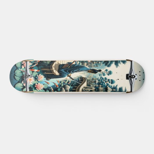 Tranquil Koi Meditatie Persoonlijk Skateboard (Horizontaal)