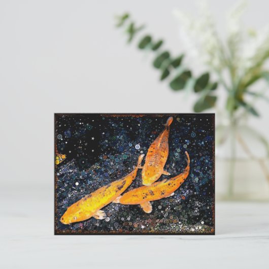Tranquil Koi Pond Briefkaart (Staand voorkant)