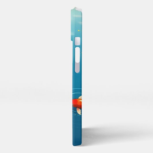 Tranquil Koi Pond iPhone Case – Japanse kunststijl iPhone Hoesje (Linkerkant)