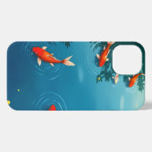 Tranquil Koi Pond iPhone Case – Japanse kunststijl iPhone Hoesje (Achterkant horizontaal)