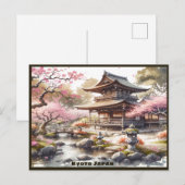 Tranquil Kyoto Japan Waterverf Sketch | Briefkaart (Voorkant / Achterkant)