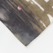 Tranquil Kyoto Japan Waterverf Sketch | Fleece Deken (Hoek)