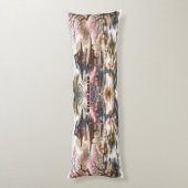 Tranquil Kyoto Japan Waterverf Sketch | Lichaamskussen (Achterkant (Verticaal))