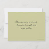 Tranquil Ladybugs Neutral Baby Shower Invitations Kaart (Achterkant)