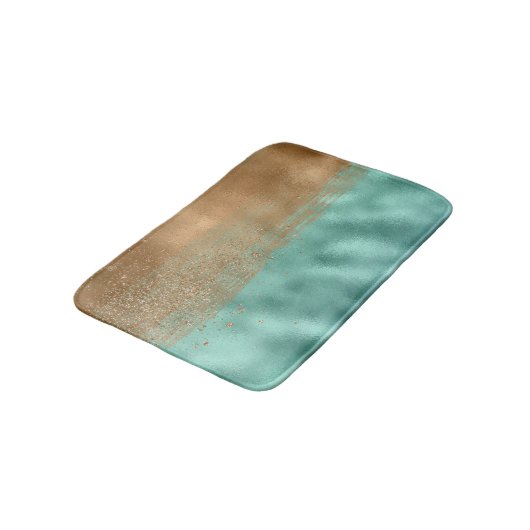 Tranquil Lagoon Colorful Abstract Patroon Badmat (Gekanteld)