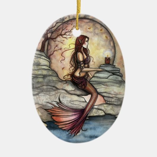 Tranquil Lagoon Mermaid Art Ornament (Voorkant)
