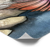 Tranquil Lagoon Mermaid Art Poster (Hoek)