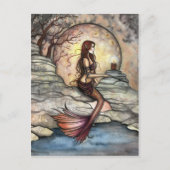 Tranquil Lagoon Mermaid Fantasy Art Briefkaart (Voorkant)