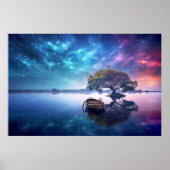 Tranquil Lake Natuur World Fantastic Landscape Art Poster (Voorkant)