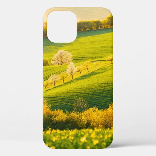Tranquil landschap in zonnestralen. Mooie su Case-Mate iPhone Case (Achterkant)
