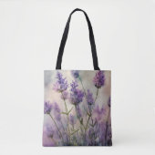 Tranquil Lavendel Fields Canvas tas (Voorkant)