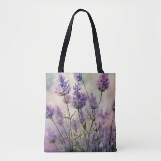 Tranquil Lavendel Fields Canvas tas (Voorkant)