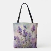 Tranquil Lavendel Fields Canvas tas (Achterkant)