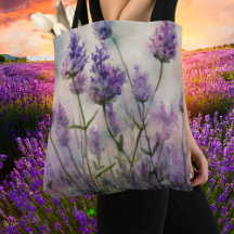 Tranquil Lavendel Fields Canvas tas