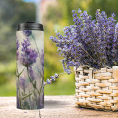 Tranquil Lavendel Fields Thermische Tumbler Thermosbeker