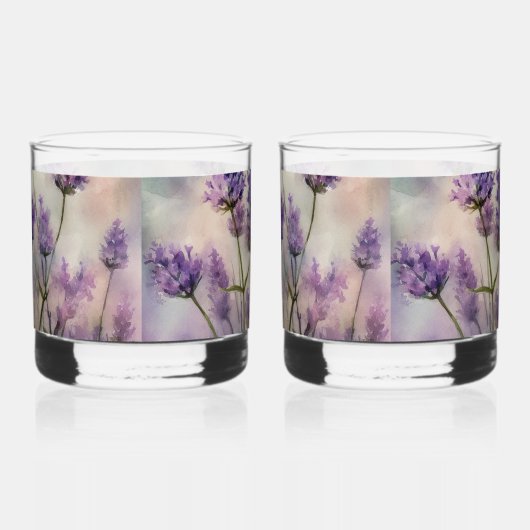 Tranquil Lavendel Fields Whiskey Bril Whisky Glas (Links)