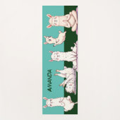 Tranquil Llama Yoga Mat (Voorkant)