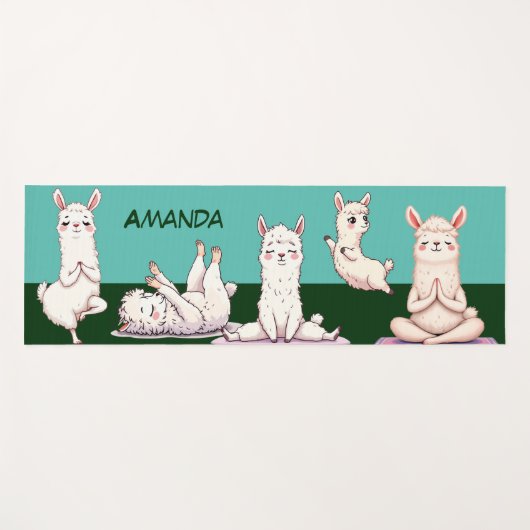 Tranquil Llama Yoga Mat (Voorkant (horizontaal))
