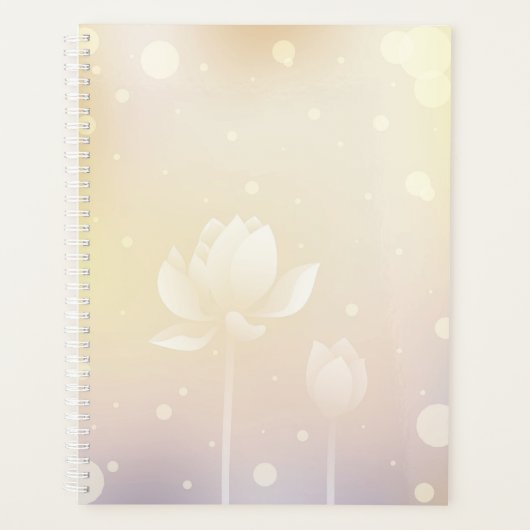 Tranquil Lotus Hardcover Daily Planner (Voorkant)