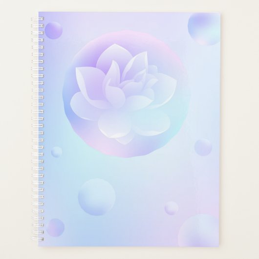 Tranquil Lotus Hardcover Daily Planner (Voorkant)