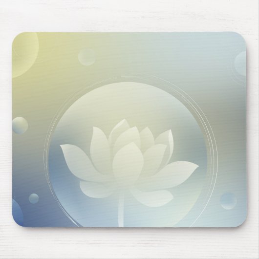 Tranquil Lotus Mouse Pad Muismat (Voorkant)