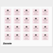 Tranquil Lotus Pink Soy Candle Product Labels (Vel)