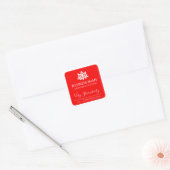 Tranquil Lotus Red Strawberry Soy Candle Labels (Envelop)