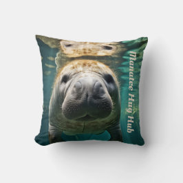 Tranquil Manatee Knuffel: Aanpasbare Knuffel Hub Kussen