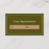 Tranquil Massage Therapist Visitekaartje Afsprakenkaartje (Achterkant)