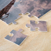 Tranquil-meer met Berg op de achtergrond Legpuzzel (Zijkant)