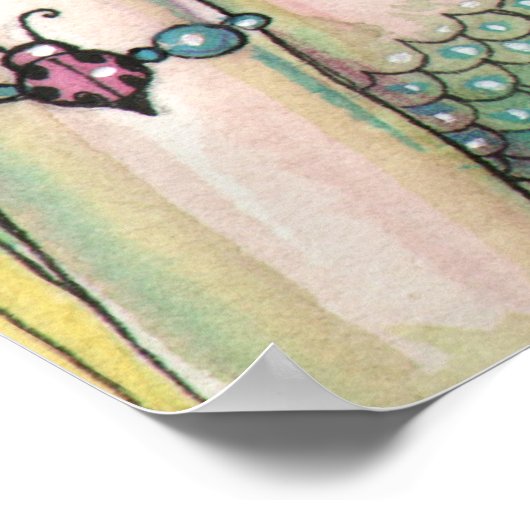 Tranquil Mermaid Poster van Molly Harrison (Hoek)