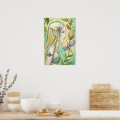 Tranquil Mermaid Poster van Molly Harrison (Keuken)