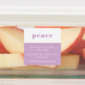 Tranquil minimale roze Lila groene essentiële olië Labels (Aangebracht)