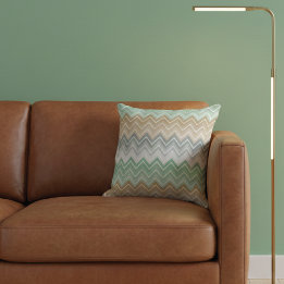 Tranquil Mint Chevron Zigzag Pattern Kussen