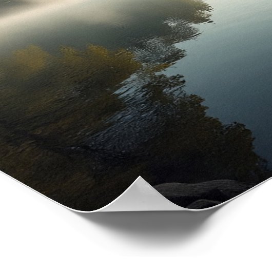 Tranquil Mist Reflections on a Lake's Surface Poster (Hoek)