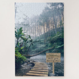 Tranquil Misty Morning Rainforest Marry Me Puzzle Legpuzzel
